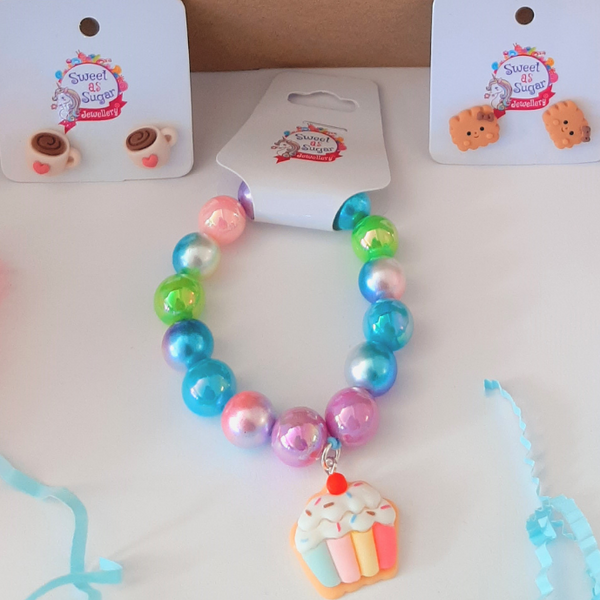 BAKING ACCESSORIES - Sweet As Sugar Jewellery - Cupcake Bracelet