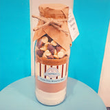 SIGNATURE Choc Brownie Baking Mix in a Bottle. Makes a full brownie slice to enjoy.