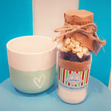 SIGNATURE Christmas Cake-in-a-Mug Mix in a Bottle. Makes 2 Chrsitmas spiced dessert mugs designed to share