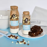 SIGNATURE Choc Brownie Baking Mix in a Bottle. Makes a full brownie slice to enjoy.
