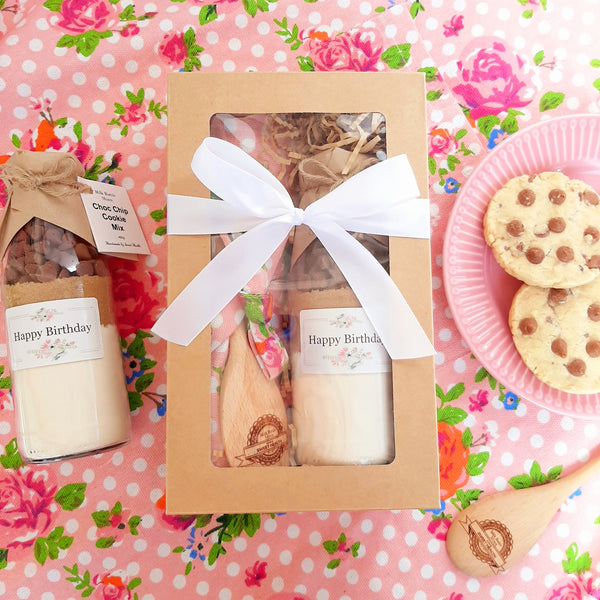 Baking Box - Floral Happy Birthday - Pretty in Pink Apron