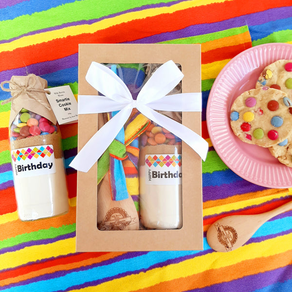 Baking Box - Smartie Happy Birthday - Bright Stripes Apron