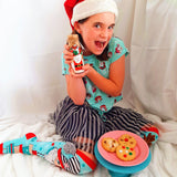 CHRISTMAS - Baking In Socks Bundle (Santa & Rudolph). MadMia Socks plus Christmas Cookie Mix