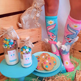 EASTER - Baking In Socks Bundle (Hello Bunny). MadMia Socks plus Easter Bunny Cookie Mix.