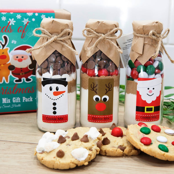 CHRISTMAS - FRIENDS OF XMAS Cookie Mix Gift Pack. Contains 3 small Cookie Mixes