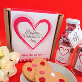 VALENTINE'S Day GIFT PACK - Sweet | Love | Perfect. Makes 6 delicious cookies & 2 mugs decadent hot chocolate