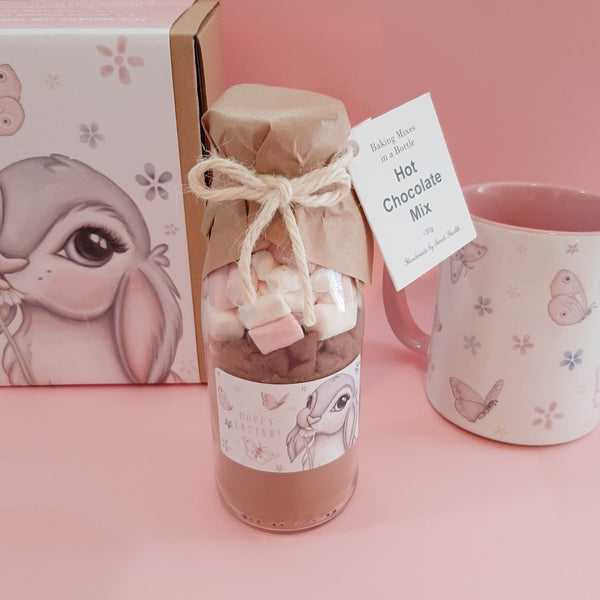 EASTER Isla Dream Bunny Hot Chocolate Drink Mix. Makes 2-4 or 4-8 Decadent mugs